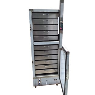 Front view of the XL FRDD Single Door Fish Fridge