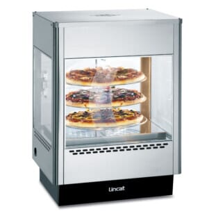 Lincat UM50 Seal Upright Counter-Top Heated Merchandiser w/ Rotating Rack Stocked