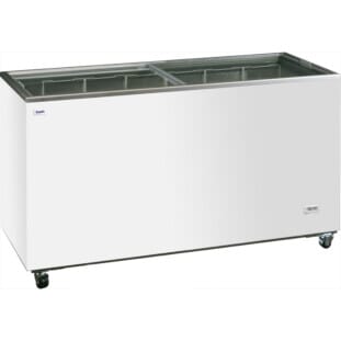 Prodis NV4 Flat Sliding Glass Lid Display Chest Freezer, 436 Litres