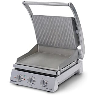 Roband GSA610R 6 Slice Grill Station with Ribbed Top Plate