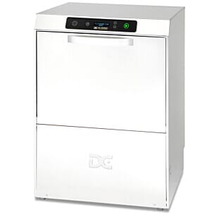 Front view of the DC SXD50 Standard Range 500mm Basket Frontloading Dishwasher, 18 Plates