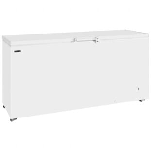 Front view of the Tefcold GM600 White Solid Lid Chest Freezer, 567 Litres
